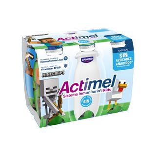 Actimel - L. Casei natural sin azúcares añadidos Kids - 6x100g