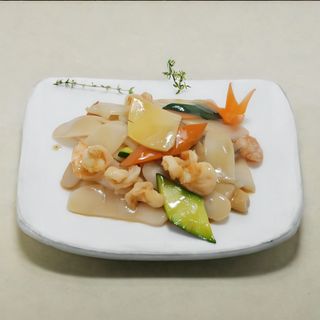 120 Gnocchi di riso con gamberi