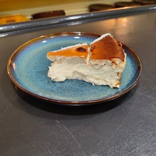 Pastel de queso con queso gorgonzola