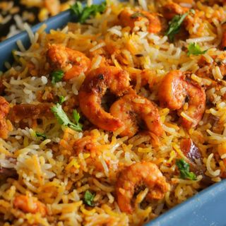 Gambas Biryani 