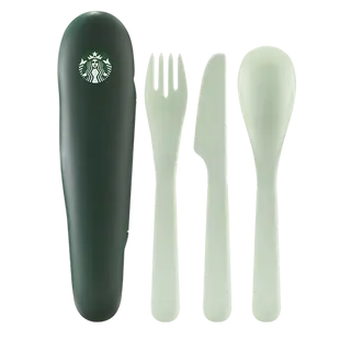 Cutlery Set Mint with Green Case