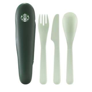 Cutlery Set Mint with Green Case