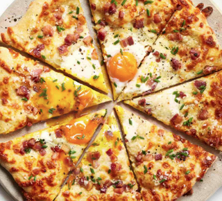 Pizza carbonara