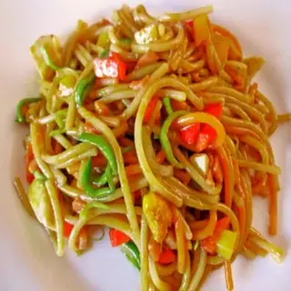 Fideos con verduras