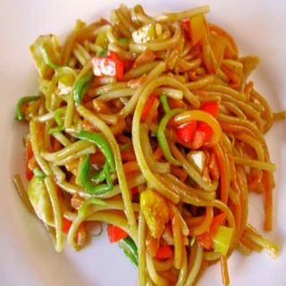 Fideos con verduras
