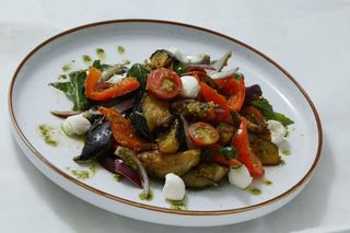 Салат из баклажан в кисло-сладком coyce