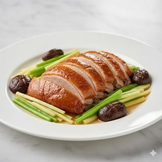 Pato Con Bambú Y Seta