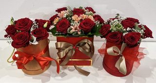 Flower box 7 crvenih ruža