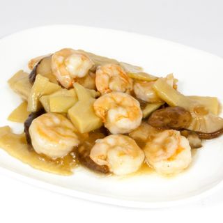 89.Gamberi bambu'e funghi