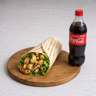 Tortilla piletina XXL + Coca-Cola 0.5l