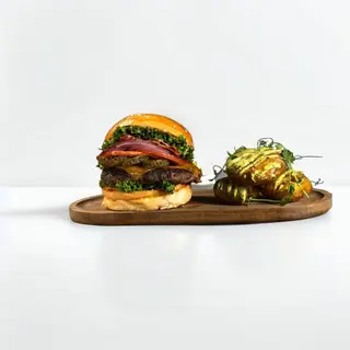 Hofmande beef burger menu si suc la alegere