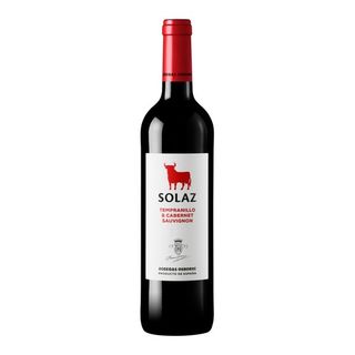 Solaz Vino Tinto Tempranillo Cabernet Sauvignon Vino de la Tierra de Castilla 75cl