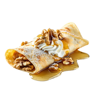 Crepe Nata, Miel Y Nueces