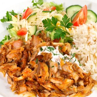 MENÚ Plato Kebab Con Arroz