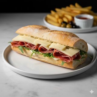 Entrepan De Jamón Serrano Y Queso Manchego