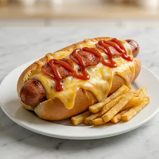 Hot Dog Pizza (XL)