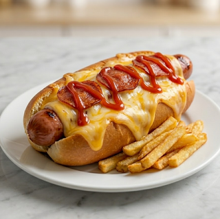 Hot Dog Pizza (XL)