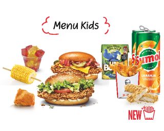 Menu Kids + Menu Kentucky + Menu Clássica