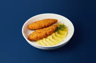 Котлета из индейки с гарниром