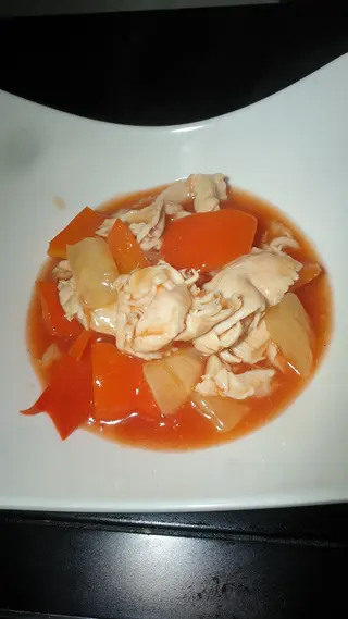 157. Pollo in salsa agrodolce