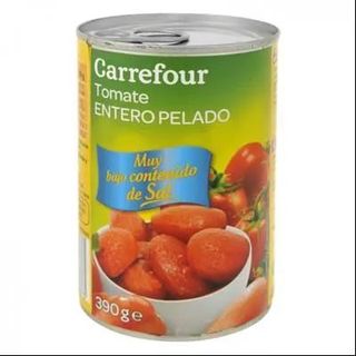 Tomates Enteros Contenido Bajo De Sal Carrefour 240 Gr.
