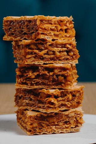 Napolitane cu crema de caramel