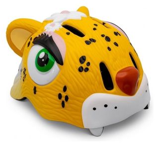 Шолом велосипедний Crazy Safety Жовтий леопард, 49-55 см