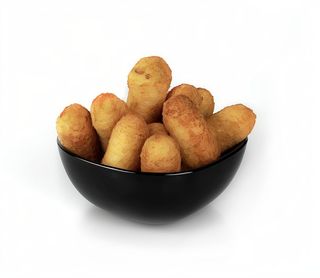 Crocchè ripieno con crudo e bufala