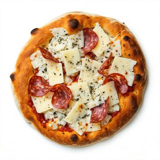 Quattro formaggi e salame piccante