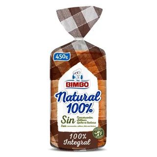 Pan Integral Natural 100% Bimbo 450 Gr.