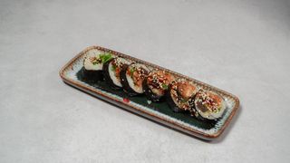 Futomak z pieczonym łososiem