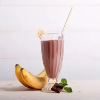 Batido de plátano con cacao 