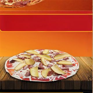 Piada Pizza Wurstel e Patate