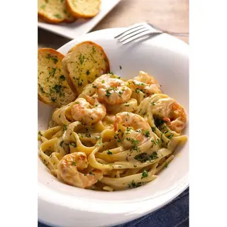 Fettuccine Alfredo With Shrimp