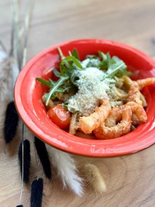 Паста з креветками