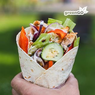 Wrap z pieczoną w wołowiną