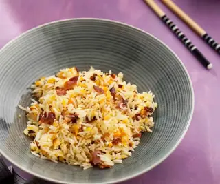 Arroz Basmati Con Champiñones