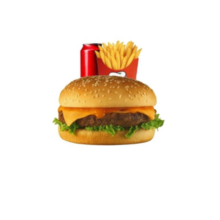 Cheese burger menù