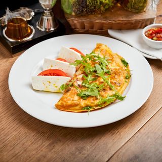 Omlet sa rukolom i šampinjonima