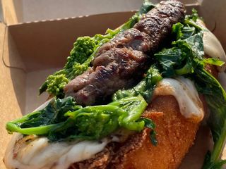 Crocchettone broccoli, salsiccia e provola