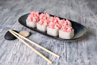 Ролл "Лава" с креветкой