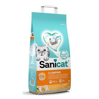 SANICAT Vanila-Mandarina grudvajući mineralni posip za mačke, s mirisom, 8L (KOD PSANCLVM008L31)