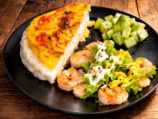 Омлет Пуляр з креветкою / Omelette Poulard con gamberi (250g)