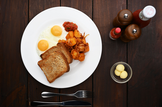 Two Eggs and Toast with Homefries