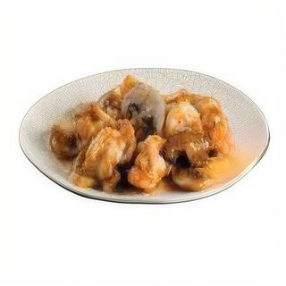 Langostinos Con Bambú Y Setas