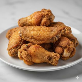 Alitas de pollo frito (4 uds.)