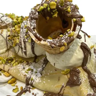 Crepes con gelato