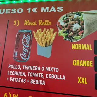 Menú Rollo XXL