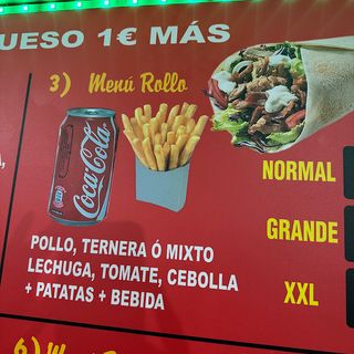 Menú Rollo XXL