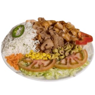 Plato Kebab Y Arroz